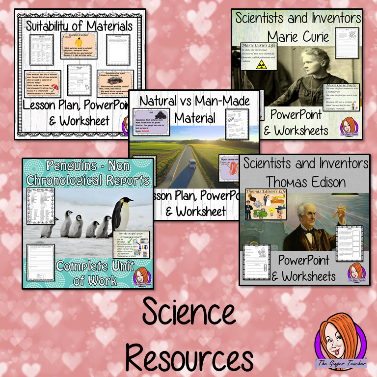 Science Resources – The Ginger Teacher
