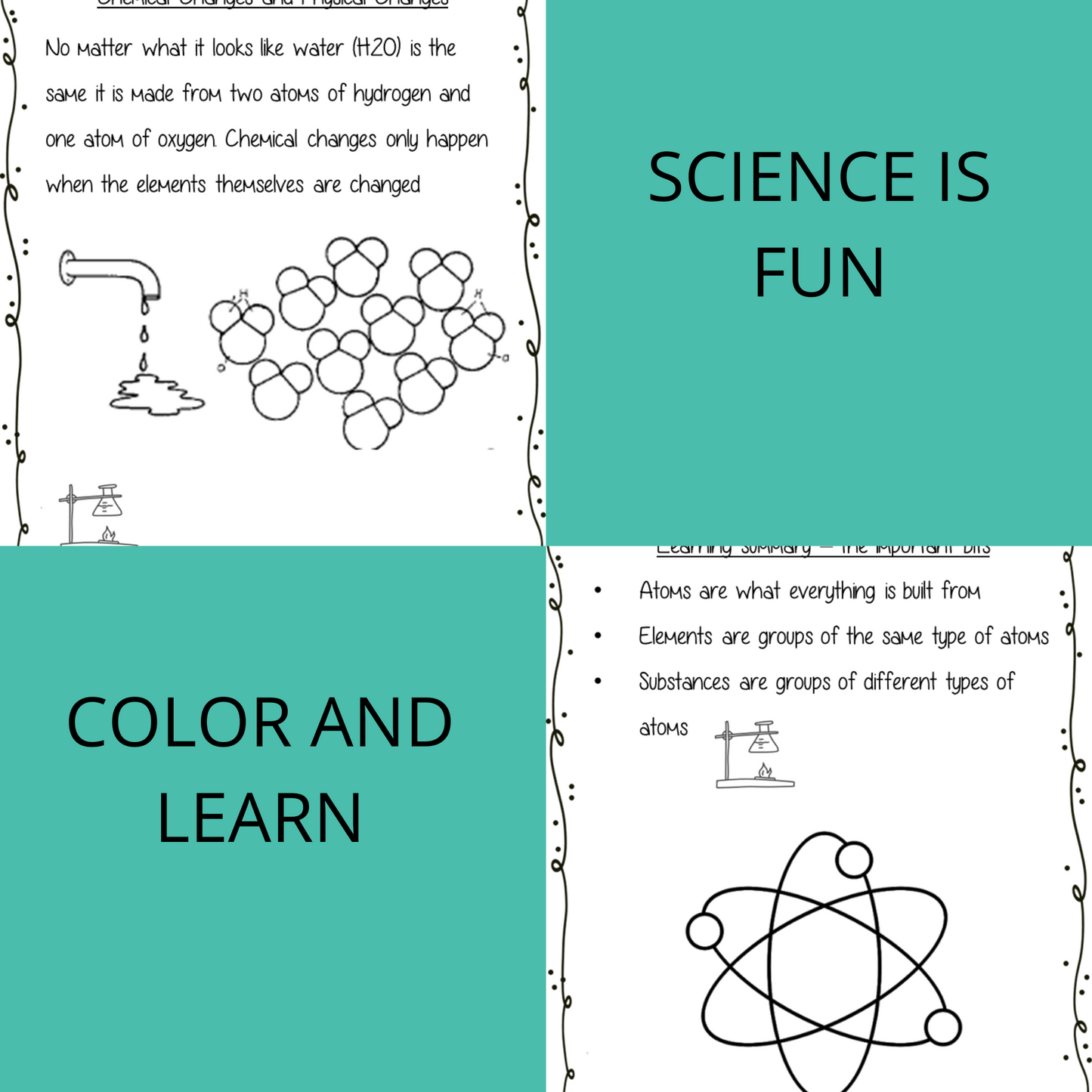 Chemical Reactions Science Workbook