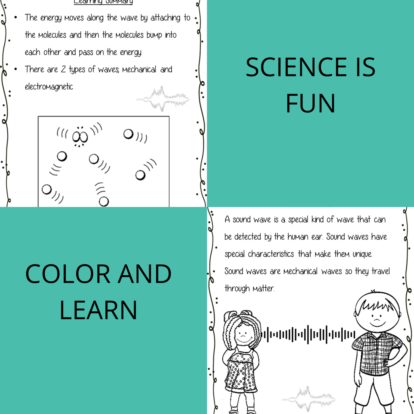 Waves and Sound Science Workbook