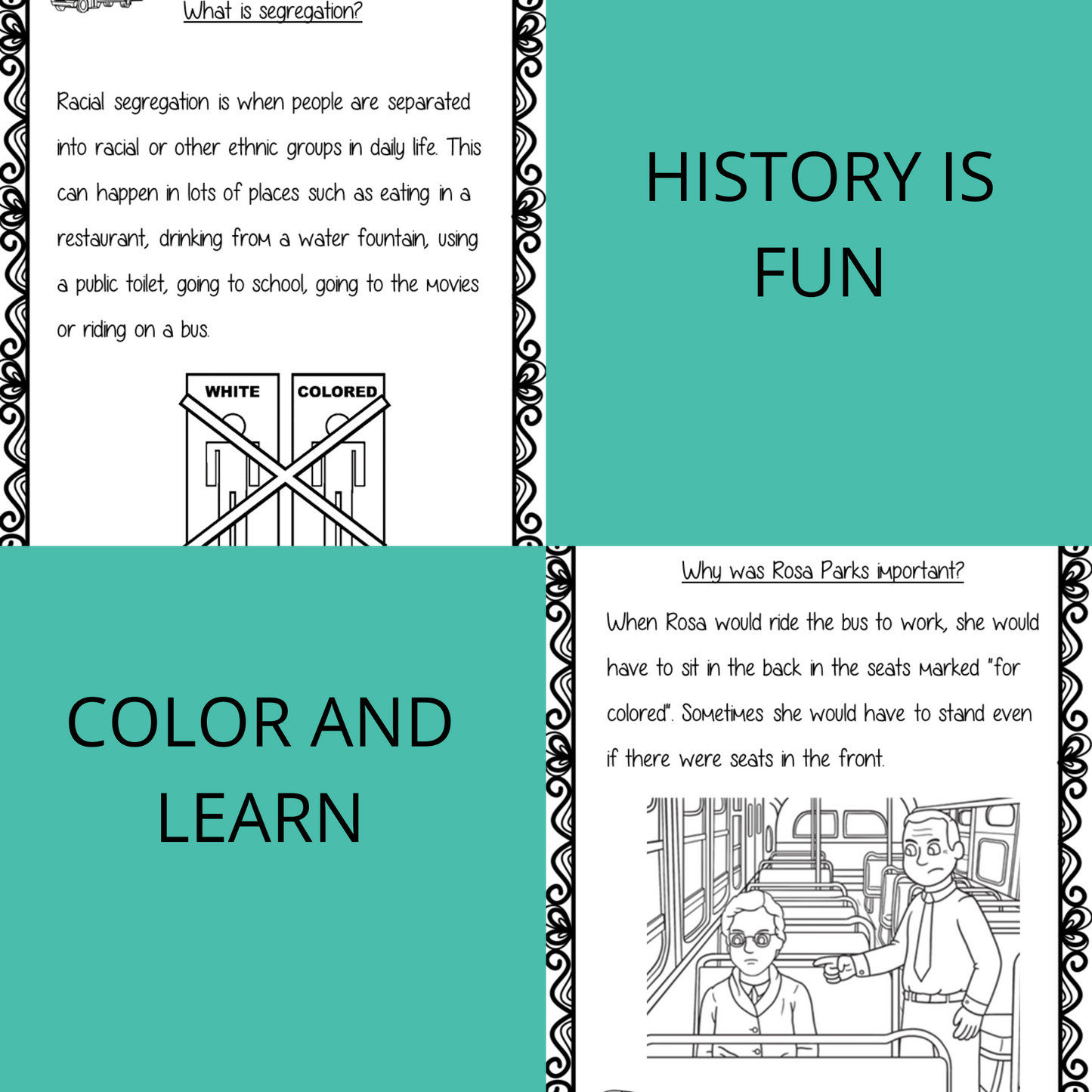 Rosa Parks Workbook