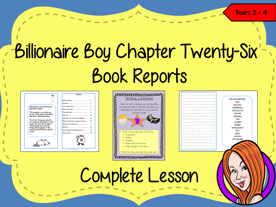 Writing a Book Report; Complete Lesson – Billionaire Boy