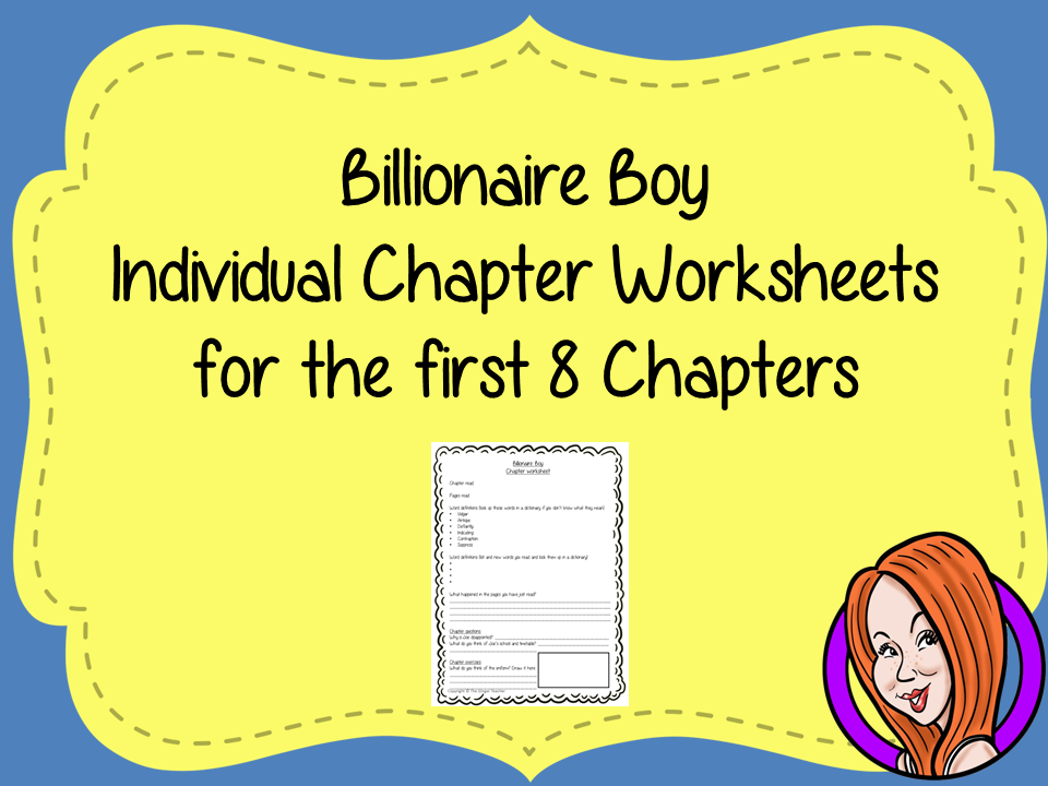 Chapter Worksheets for Billionaire Boy