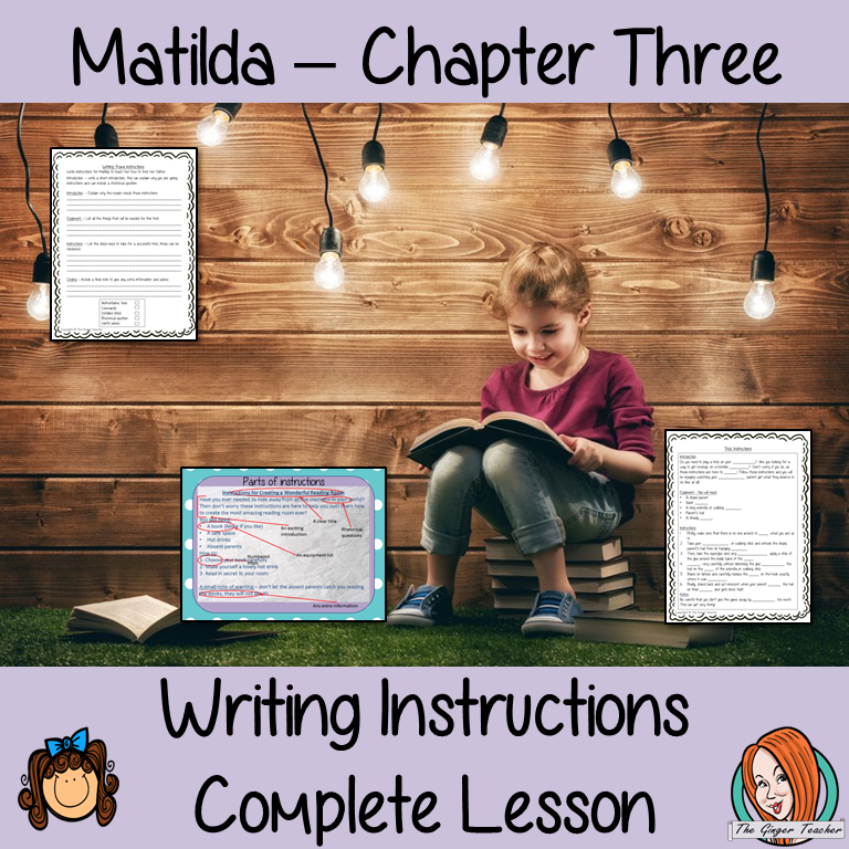 Writing Instructions Complete Lesson – Matilda