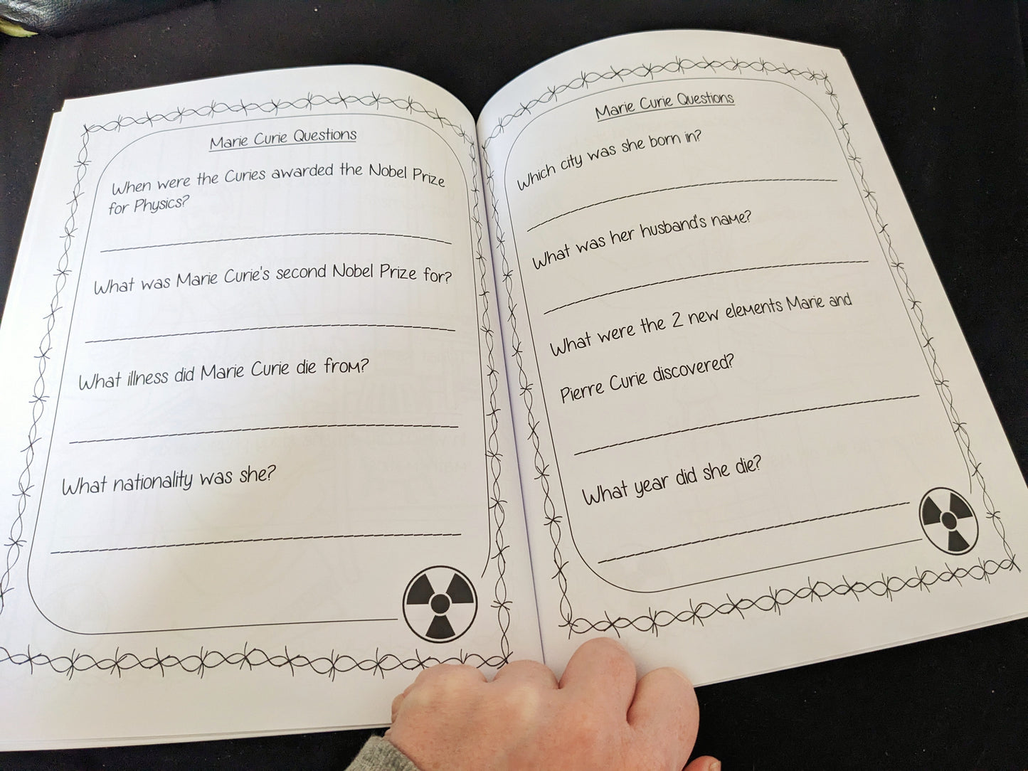 Marie Curie Workbook