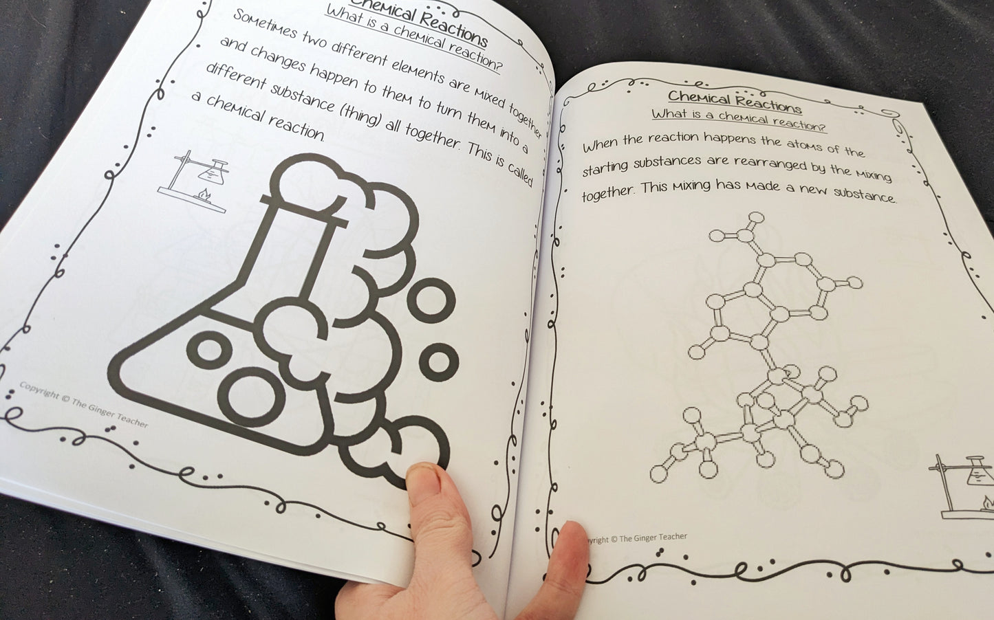 Chemical Reactions Science Workbook