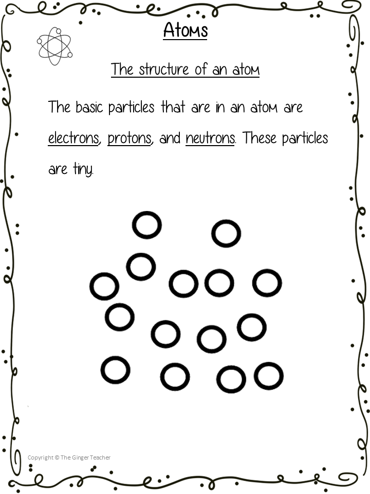 Atoms Science Workbook