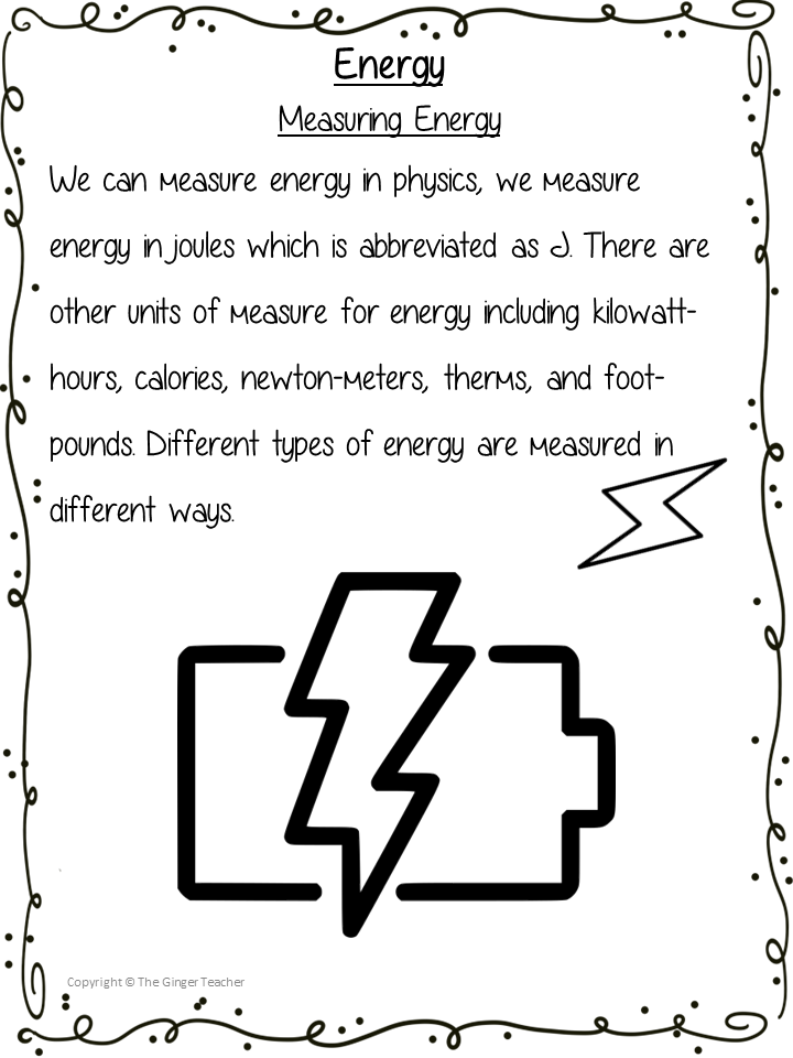Energy Science Workbook