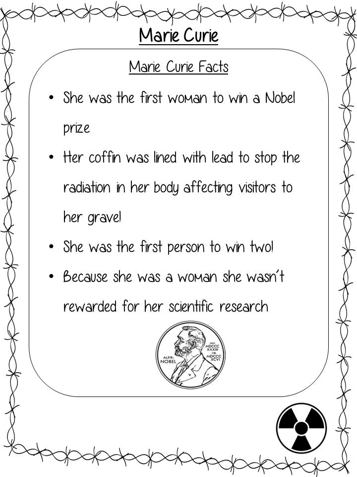 Marie Curie Workbook