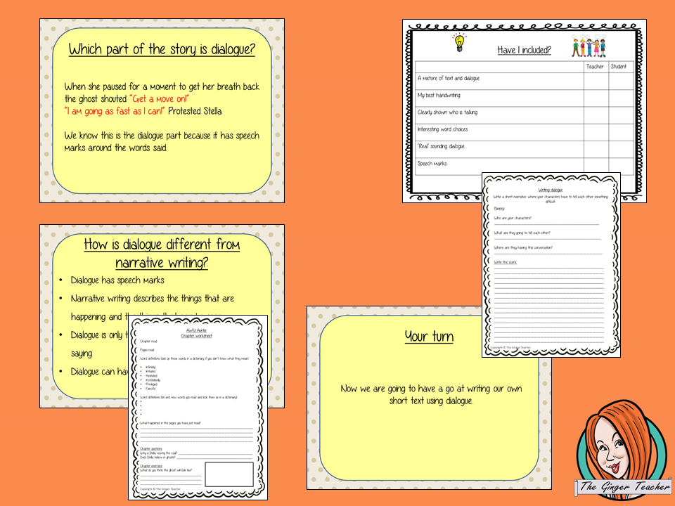 Complete Lesson Writing Dialogue – Awful Auntie