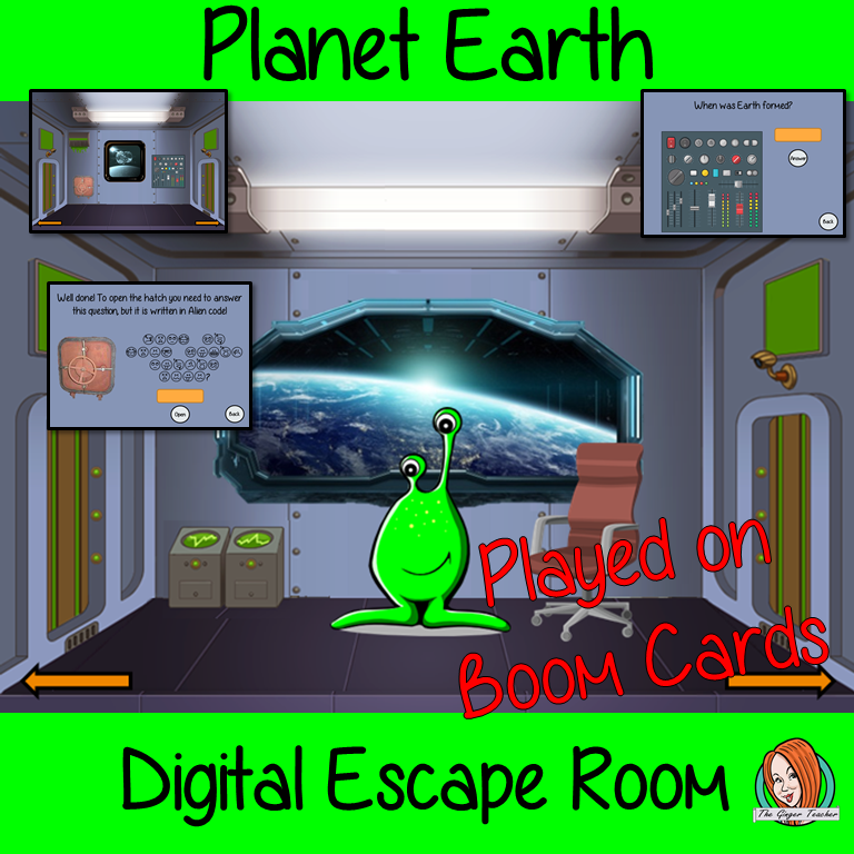 Planet Earth Science Escape Room Boom Cards