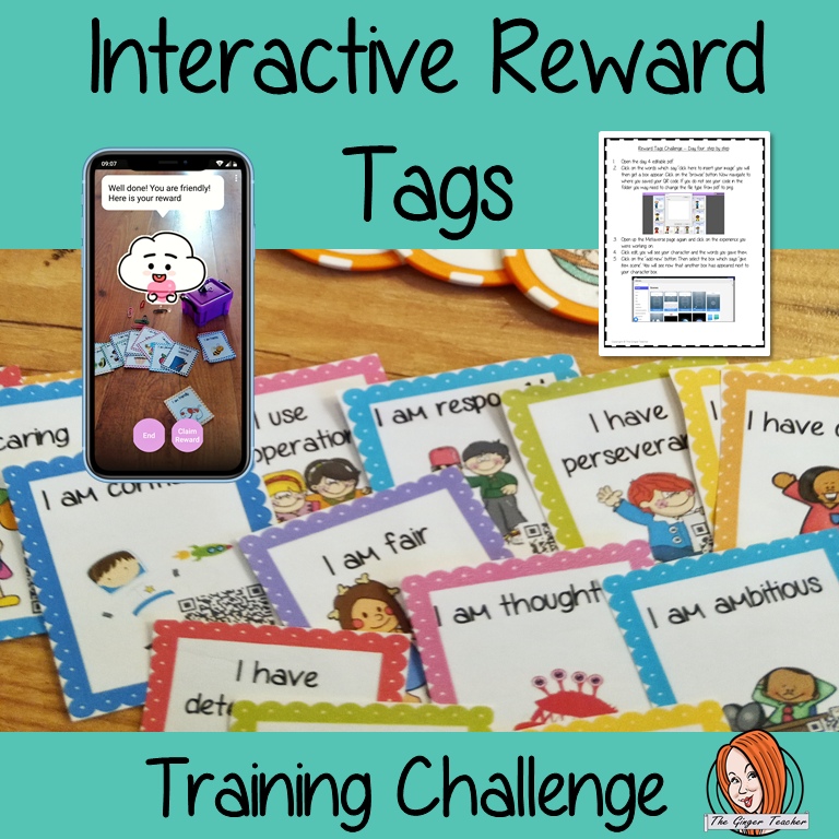 Interactive Reward Tags Training Challenge This 5 day challenge teaches you step by step how to create your own interactive, augmented reality reward tags.There are challenges to complete every day leading up to a complete set of finished tags. Each day also has a video where I explain in more detail the day’s challenge 5 days of email training 4 printable worksheets 2 editable reward tags 4 example rewards 5 training videos #augmentedreality #bragtags #rewardtag #awardtags