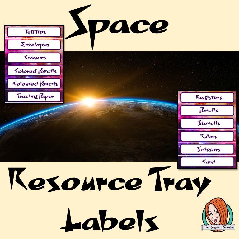 Outer Space Themed Resource Tray Labels This download includes 88 fun space tray labels for your classroom as well as editable versions. These are great to complete your outer space themed room. This download includes: - 88 tray labels - Editable versions #classroomthemes #teachingideas #spaceclassroom
