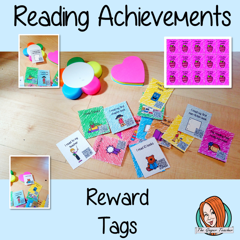 Reading Achievements Reward Tags Give you class something to brag about! These reward tags can be printed and used in your classroom for behaviour management. Children love to collect them all so they are a perfect behavior management system I read every night I read for 1 I have read 10 books I did all my homework I read my first chapter book I moved up a reading level I am a reading champion I read to my teacher My reading has really improved #bragtags #rewardtag #awardtags
