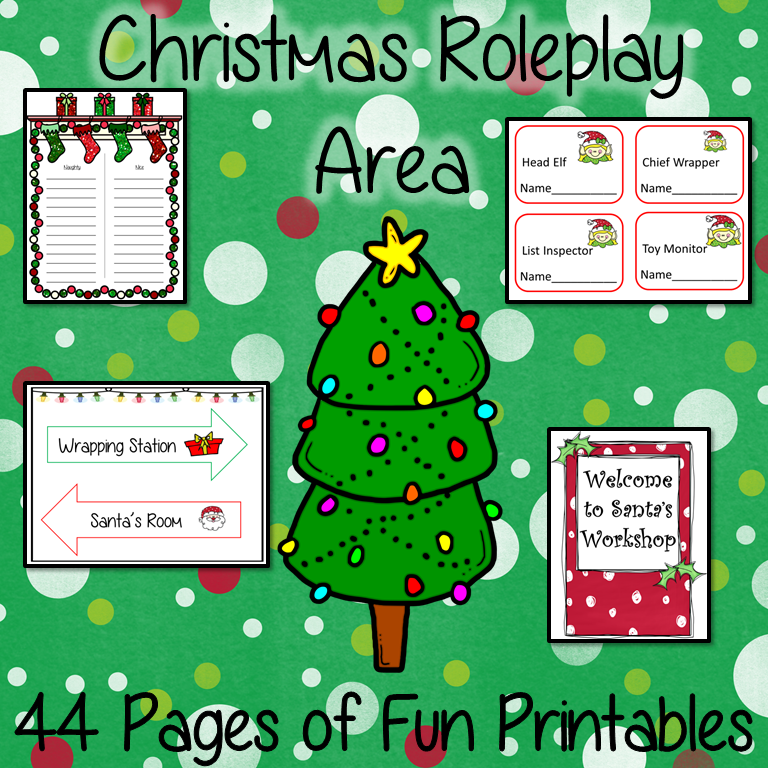Christmas Play Area - 44 Fun Printables