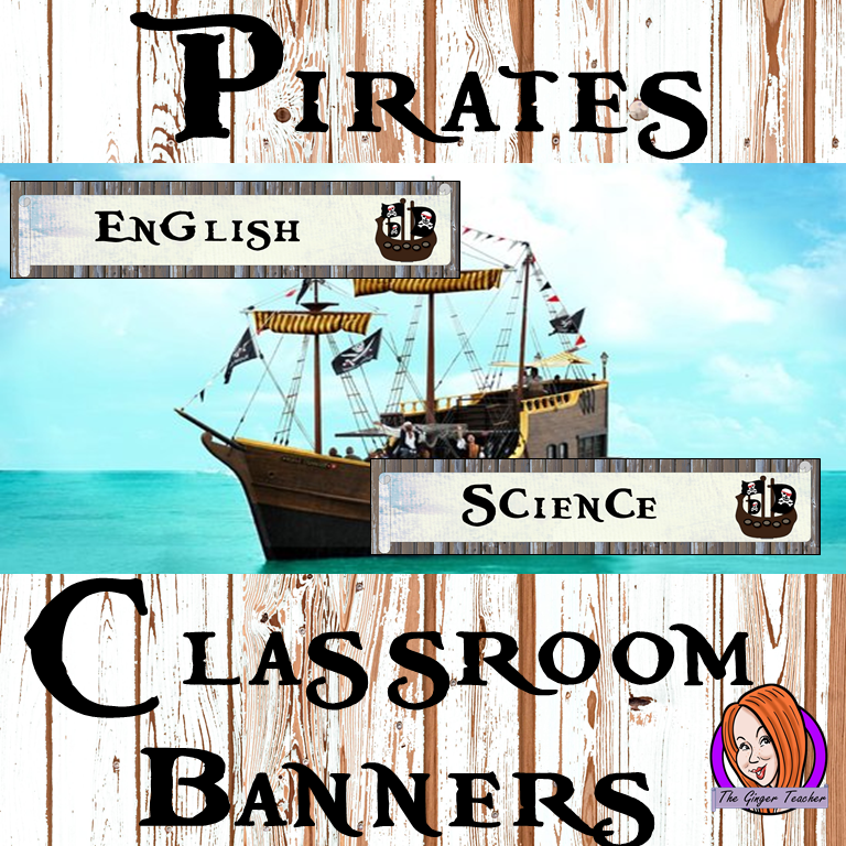 Pirate Themed Classroom Banners – The Ginger Teacher