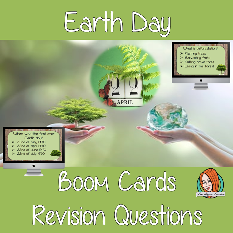 Earth Day Revision Questions This deck revises children’s knowledge of Earth Day. There are multiple choice revision questions to check children’s understanding. These question cards are self-grading and lots of fun!