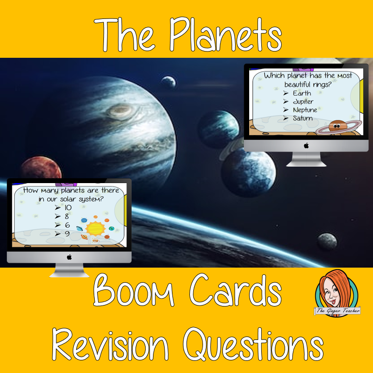 The Planets Revision Questions This deck revises children’s knowledge of The Plants. There are multiple choice revision questions to check children’s understanding. These question cards are self-grading and lots of fun!
