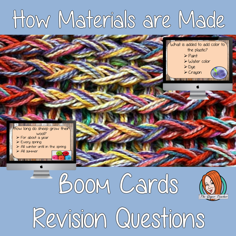 How Materials are Made Revision Questions This deck revises children’s knowledge of How Materials are Made. There are multiple choice revision questions to check children’s understanding. These question cards are self-grading and lots of fun!