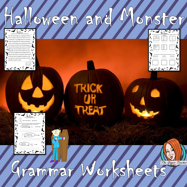 Halloween Grammar Worksheets