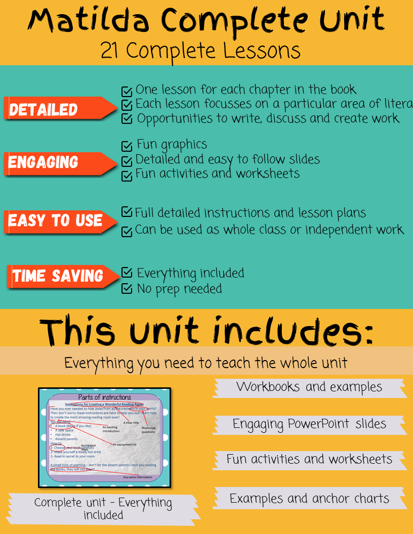 matilda-book-lesson-plans