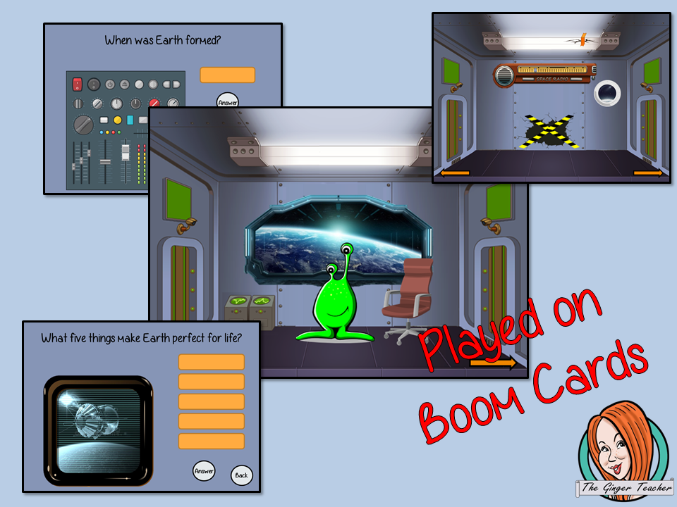Planet Earth Science Escape Room Boom Cards