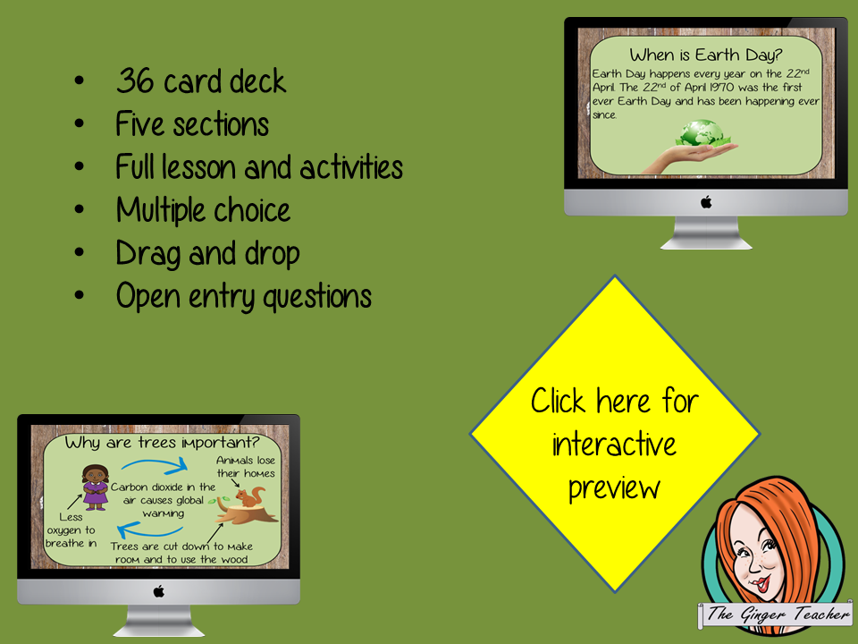 Earth Day - Boom Cards Digital Lesson