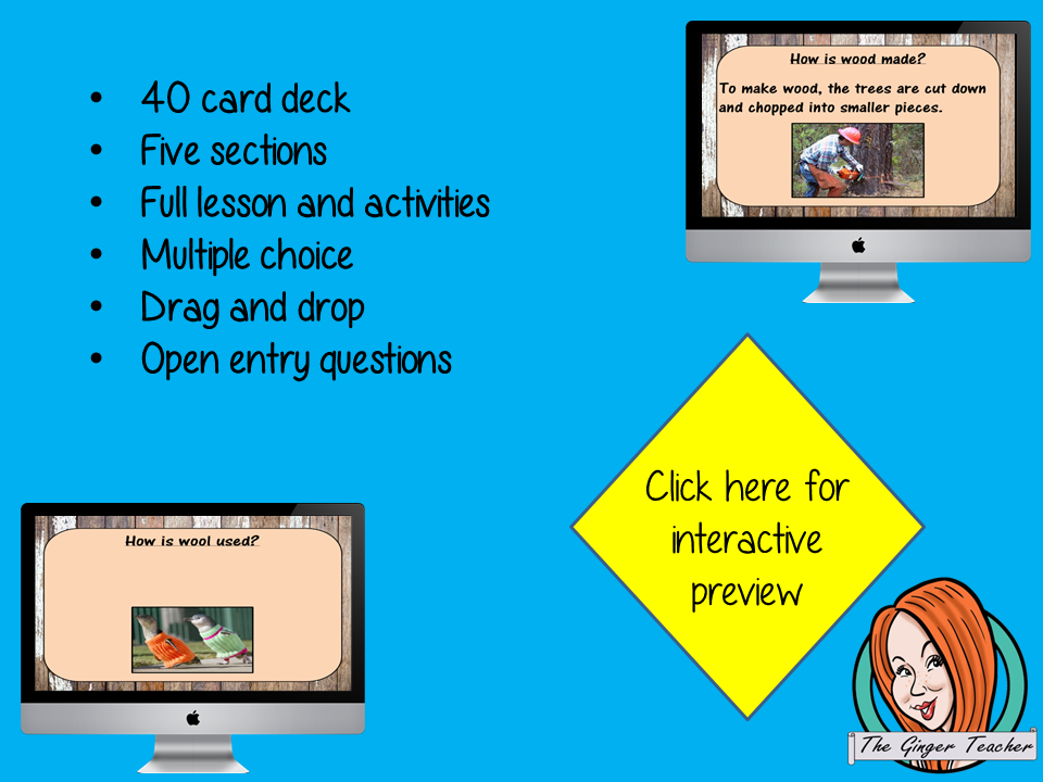 How Materials are Made - Boom Cards Digital Lesson