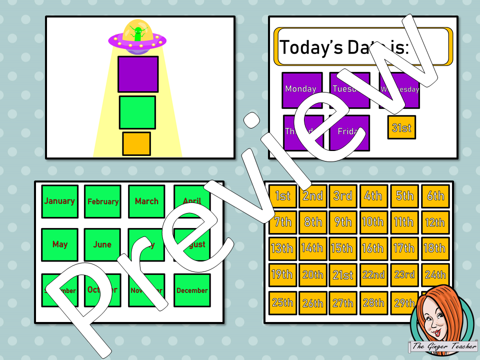 Outer Space Themed Classroom Calendar Display This download includes a fun space themed classroom calendar display for your classroom. These are great for teachers and kids to have an outer space themed room and celebrate everyone’s birthday. This download includes: - Calendar title - Space ship calendar display - Days of the week signs - Months of the year signs - 31 date signs - Full calendar instructions #classroomthemes #teachingideas #outerspaceclassroom