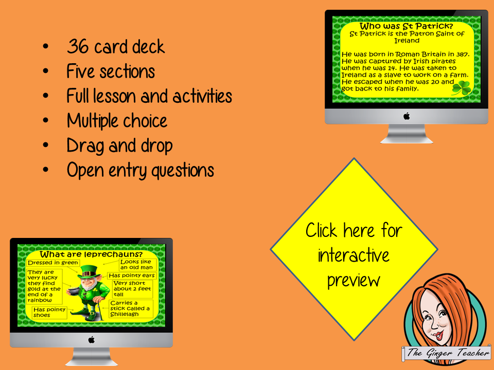 St. Patrick's Day - Boom Cards Digital Lesson