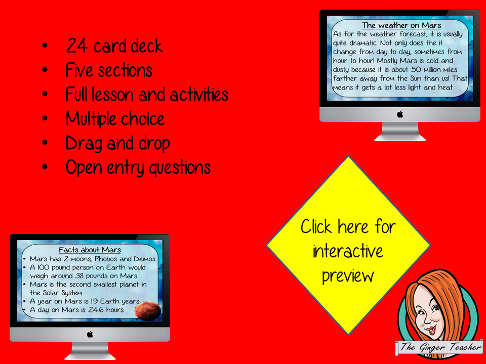 Mars - Boom Cards Digital Lesson