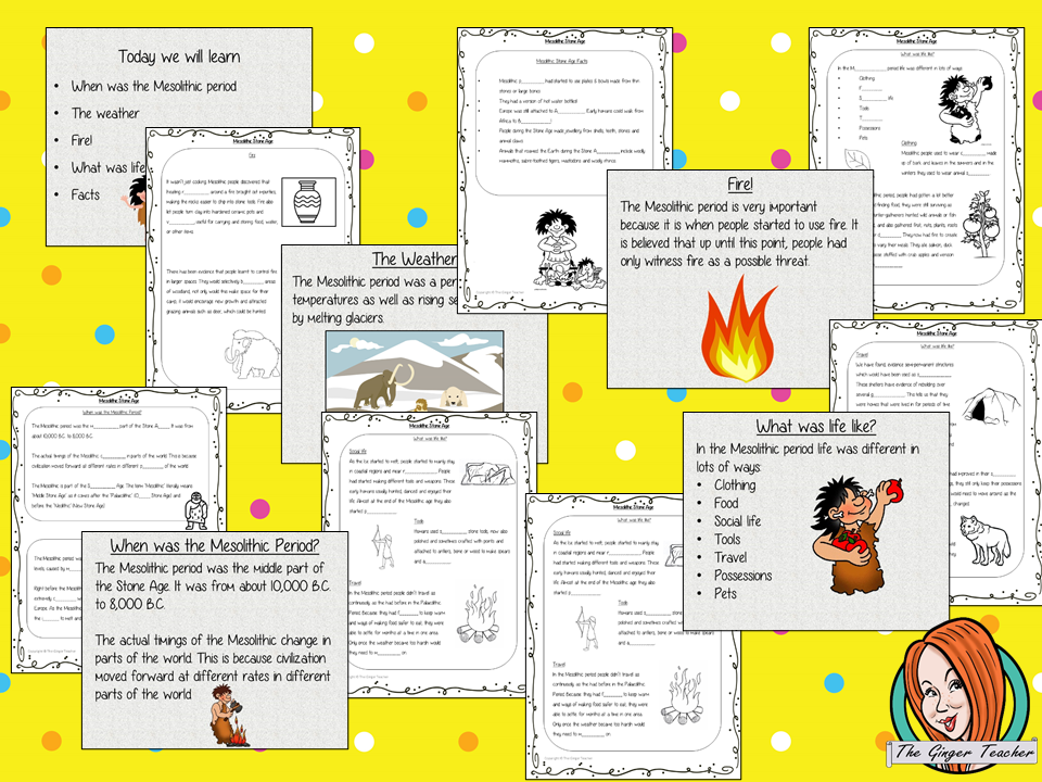 Mesolithic Stone Age Lesson