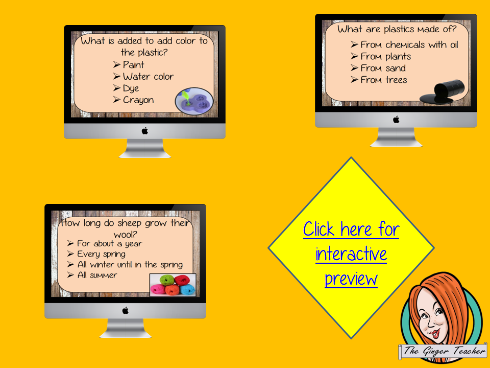 How Materials are Made Revision Questions This deck revises children’s knowledge of How Materials are Made. There are multiple choice revision questions to check children’s understanding. These question cards are self-grading and lots of fun!