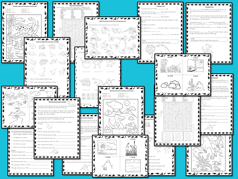 Dinosaur Independent Reading Activities