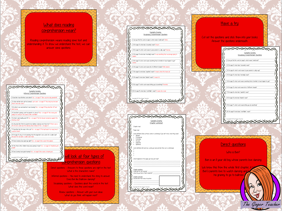 Gangsta Granny Reading Comprehension Lesson