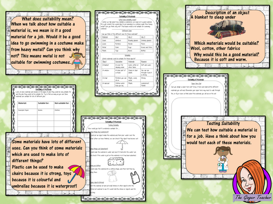 Suitability of Materials Lesson