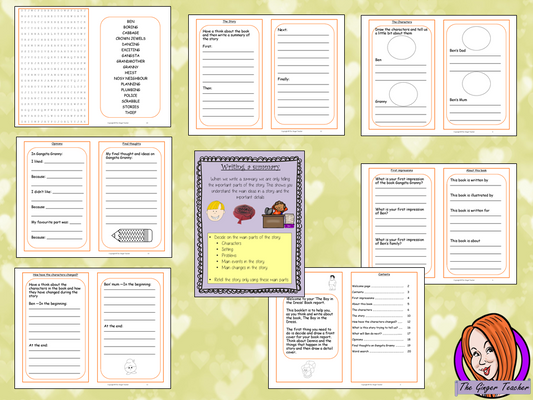 Writing a Book Report; Complete Lesson – Gangsta Granny. Complete, English lesson on the last (34th) chapter of the book Gangsta Granny by David Walliams. The lesson focuses on how to write a summary and book reports. The lesson uses the events in the chapter, and the book as a whole, as a base. Children will read and discuss the chapter. The class will complete a 22 page booklet on Gangsta Granny to create a Book Report. #lessonplans #bookstudy #teachingideas #readingactivities