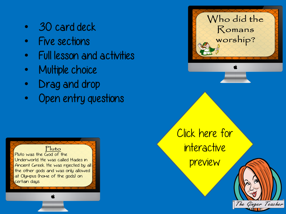 Roman Religion and Gods - Boom Cards Digital Lesson