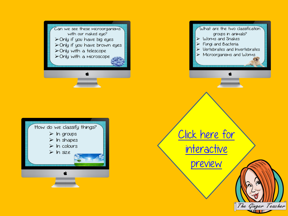 Classifying Living Things Revision Questions This deck revises children’s knowledge of Classifying Living Things. There are multiple choice revision questions to check children’s understanding. These question cards are self-grading and lots of fun!