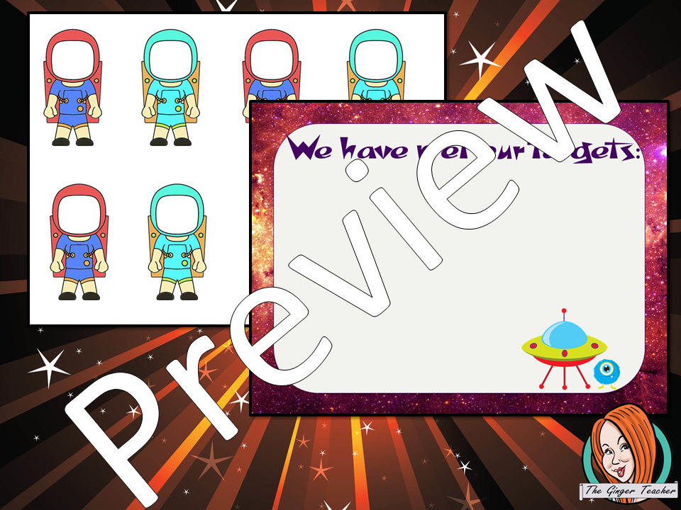 Outer Space Classroom Targets Board This download includes a fun outer space themed classroom targets board for your children to record their progress. These are great for teachers and kids to have a space themed room and give children responsibility for their own targets. This download includes: - Editable astronauts names - Instructions - Targets board #classroomthemes #teachingideas #spaceclassroom