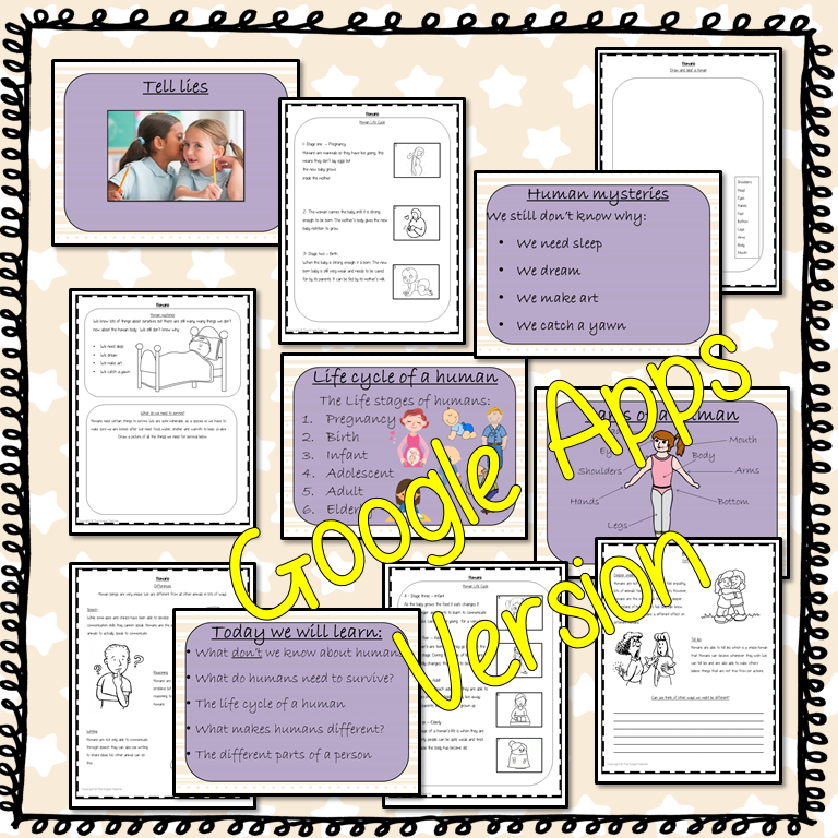 Distance Learning Human Life Cycles Google Slides Lesson This is the Google Slides version of this lesson! This download is a complete lesson on the human life cycle.