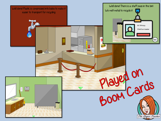 Recycling Escape Room Boom Cards