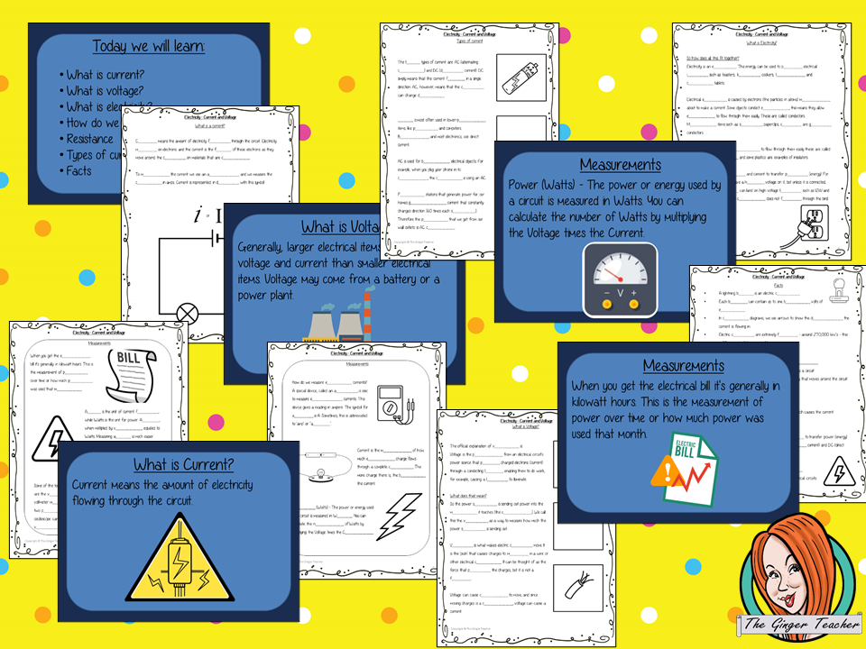 Electrical Current and Voltage Science Lesson