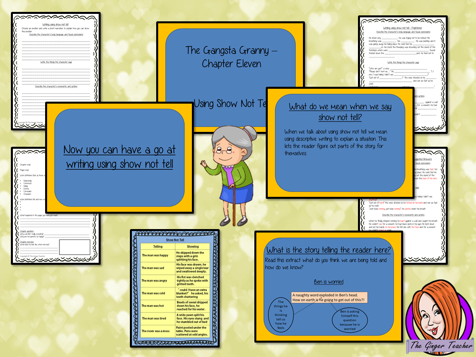 Gangsta Granny – Using Show not Tell in Writing - Complete Lesson
