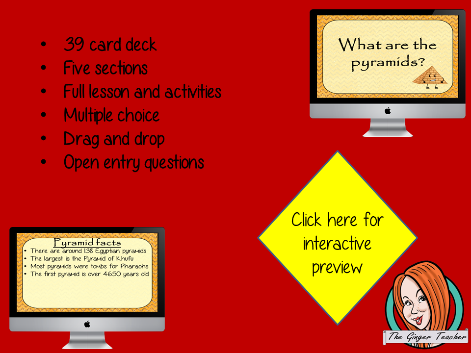 Pyramids - Boom Cards Digital Lesson