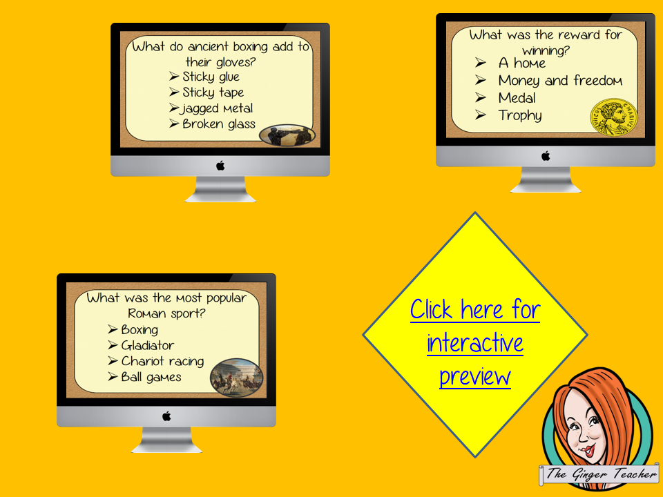 Ancient Roman Games Revision Questions This deck revises children’s knowledge of Ancient Roman Games. There are multiple choice revision questions to check children’s understanding. These question cards are self-grading and lots of fun!