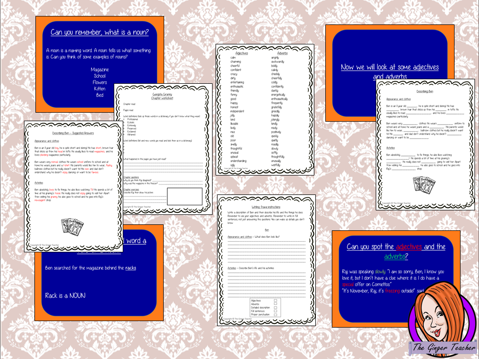 Gangsta Granny Adjectives and Adverbs Lesson