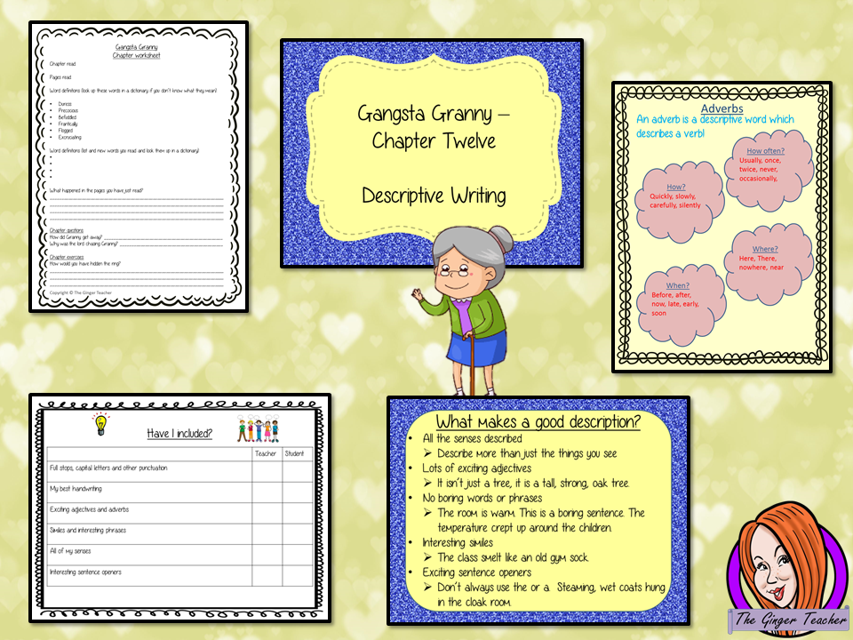 Writing Descriptive Texts Lesson  – Gangsta Granny