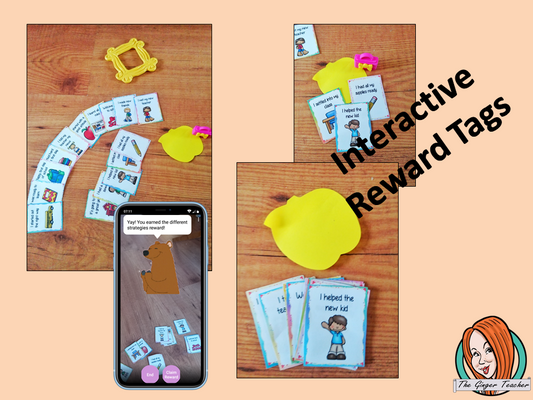 Interactive Classroom Back to School Reward Tags (brag tags) Give you class something to brag about! These reward tags can be printed and used in your classroom download the free Metaverse AR (augmented reality) app Scan the code and a fun character will appear in your classroom to congratulate the kids! Each tag has AR reward that the children collect also the option to take a reward selfie. #ar #augmentedreality #bragtags #rewardtag #awardtags
