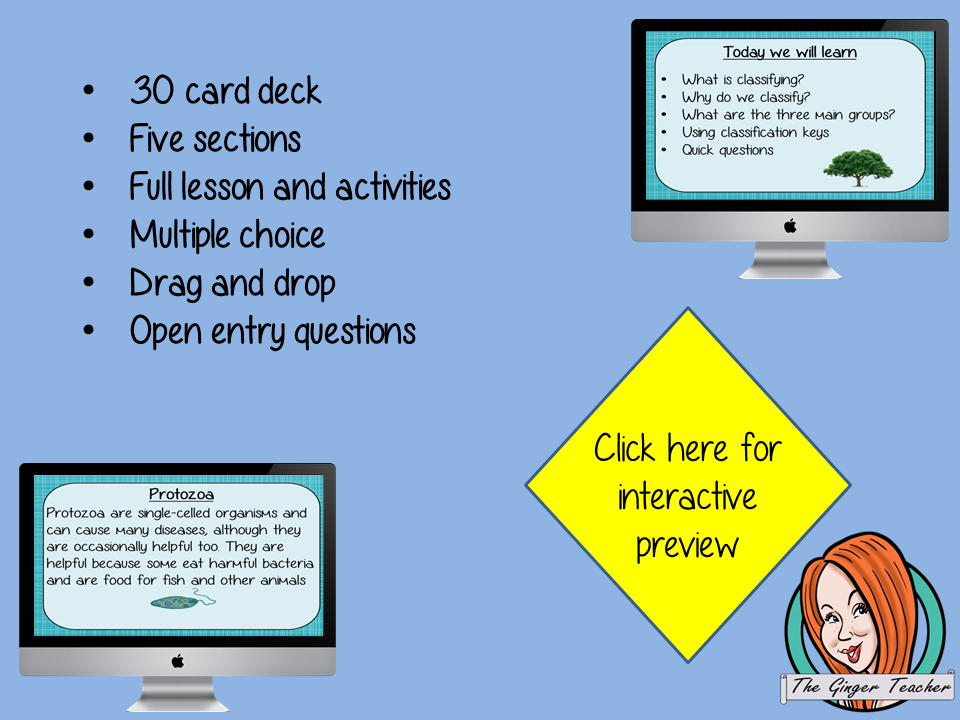 Classifying Living Things - Boom Cards Digital Lesson