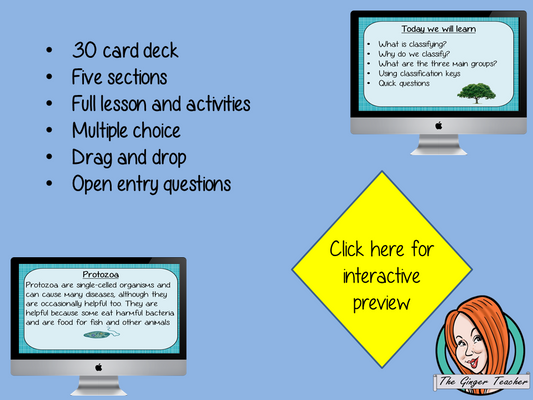 Classifying Living Things - Boom Cards Digital Lesson